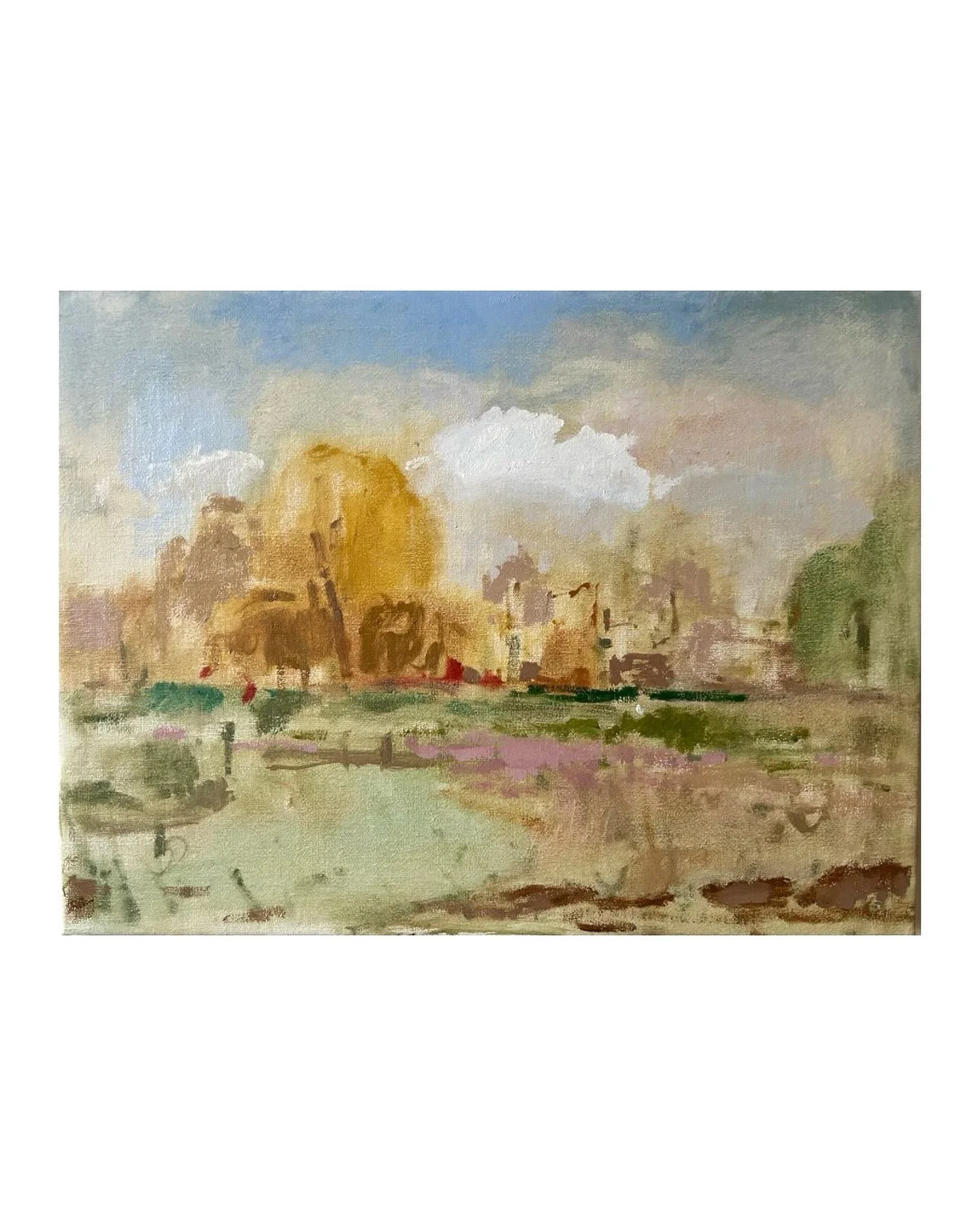 November landscape 
Oil on linen
12x16&rdquo;
&pound;240