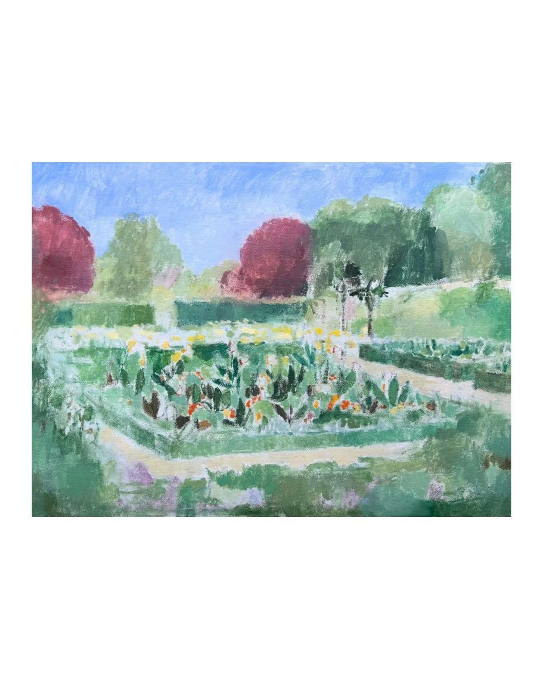 The Dutch Garden 
Holland Park, London
August 

Oil on linen
55x75cm

#fineart #wallart #oilpainting #landscape #landscapepainting #modernbritishart #landscapes #oilpaintinglandscapes #englishgardens #formalgardens