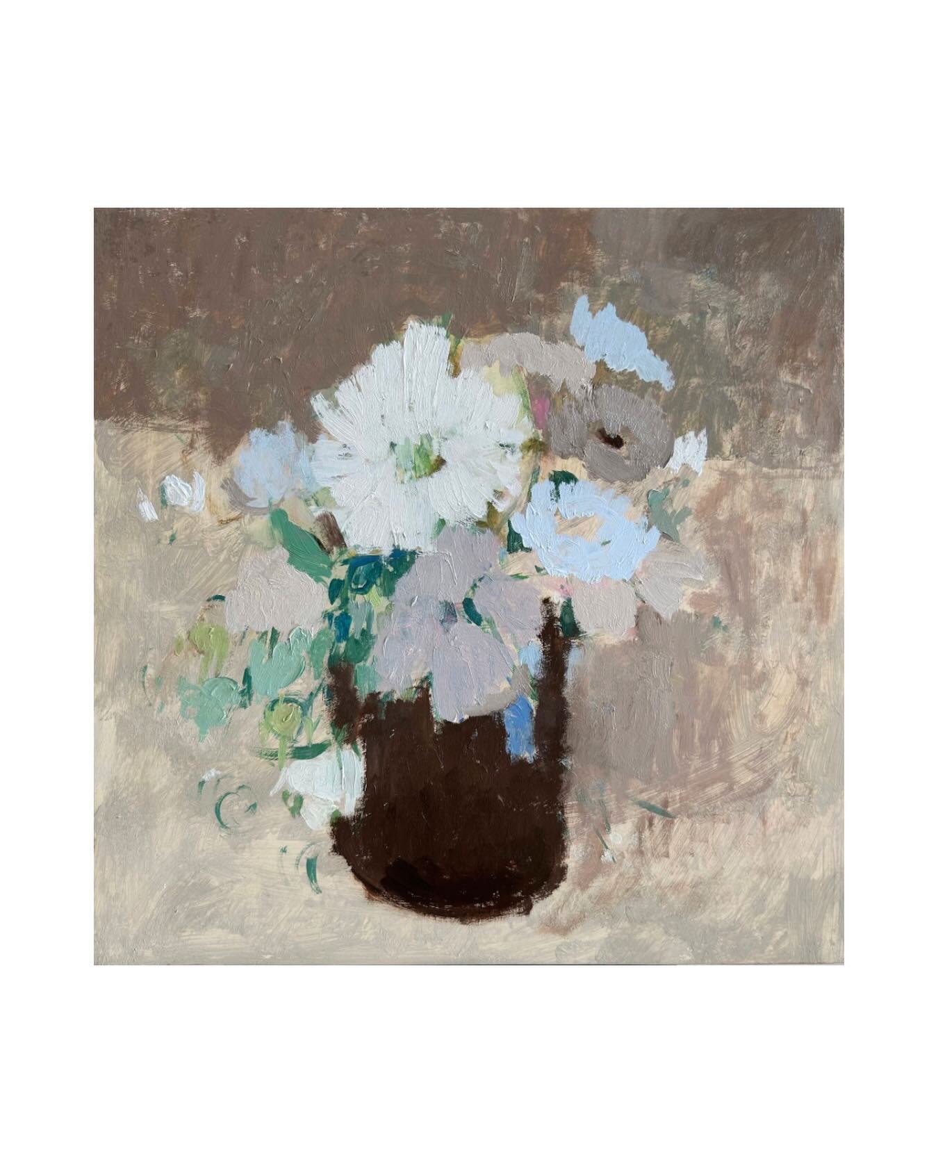 Flowers in winter light
Oil on panel
&pound;160
Available on my website