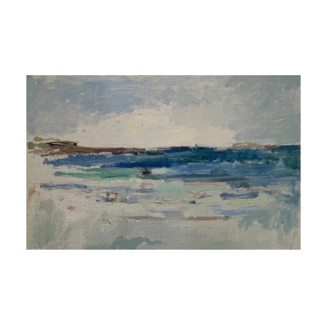 &lsquo;The Atlantic Sea&rsquo; 
Connemara, Ireland
Oil on linen
9x14&rdquo;
&pound;140