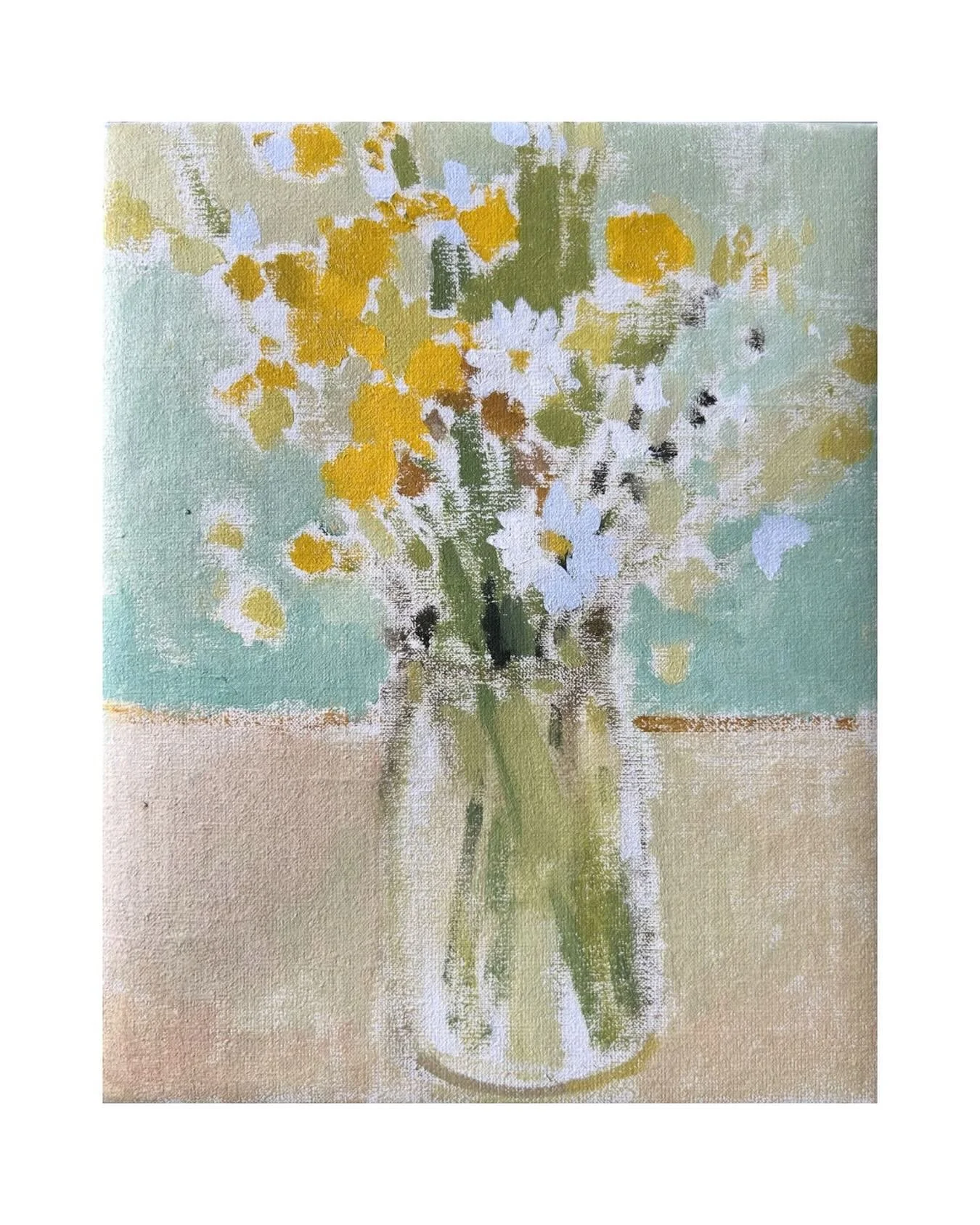 Little daisies and buttercups
Oil on linen
8x10&rdquo;