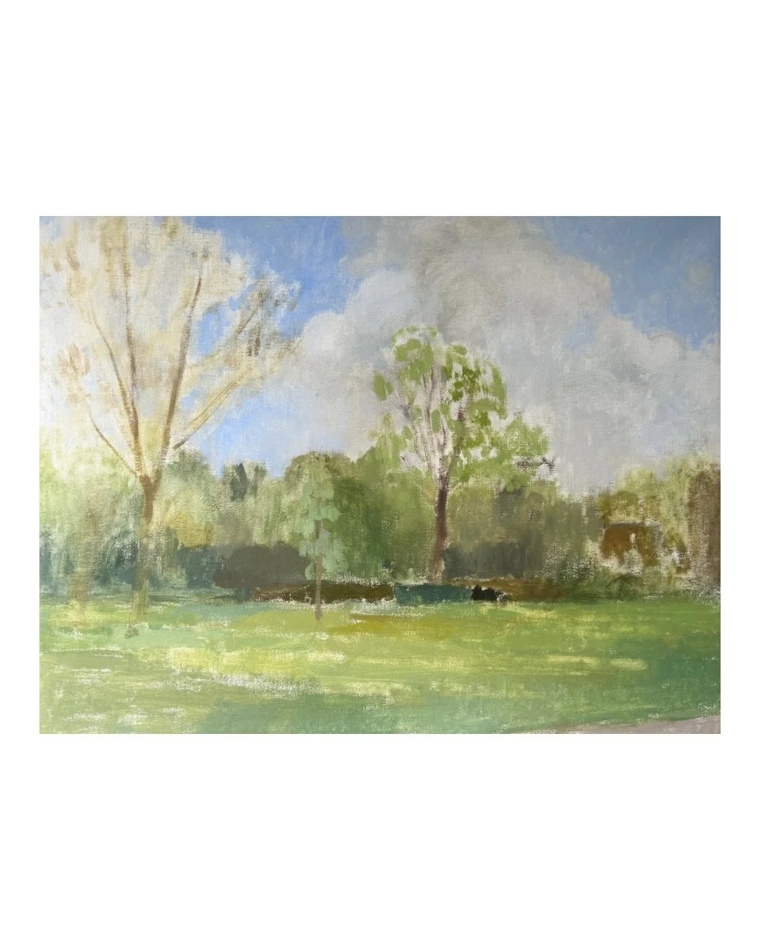 &lsquo;Horse chestnut tree&rsquo; April, Holland Park, London
16x20&rdquo;
Oil on linen