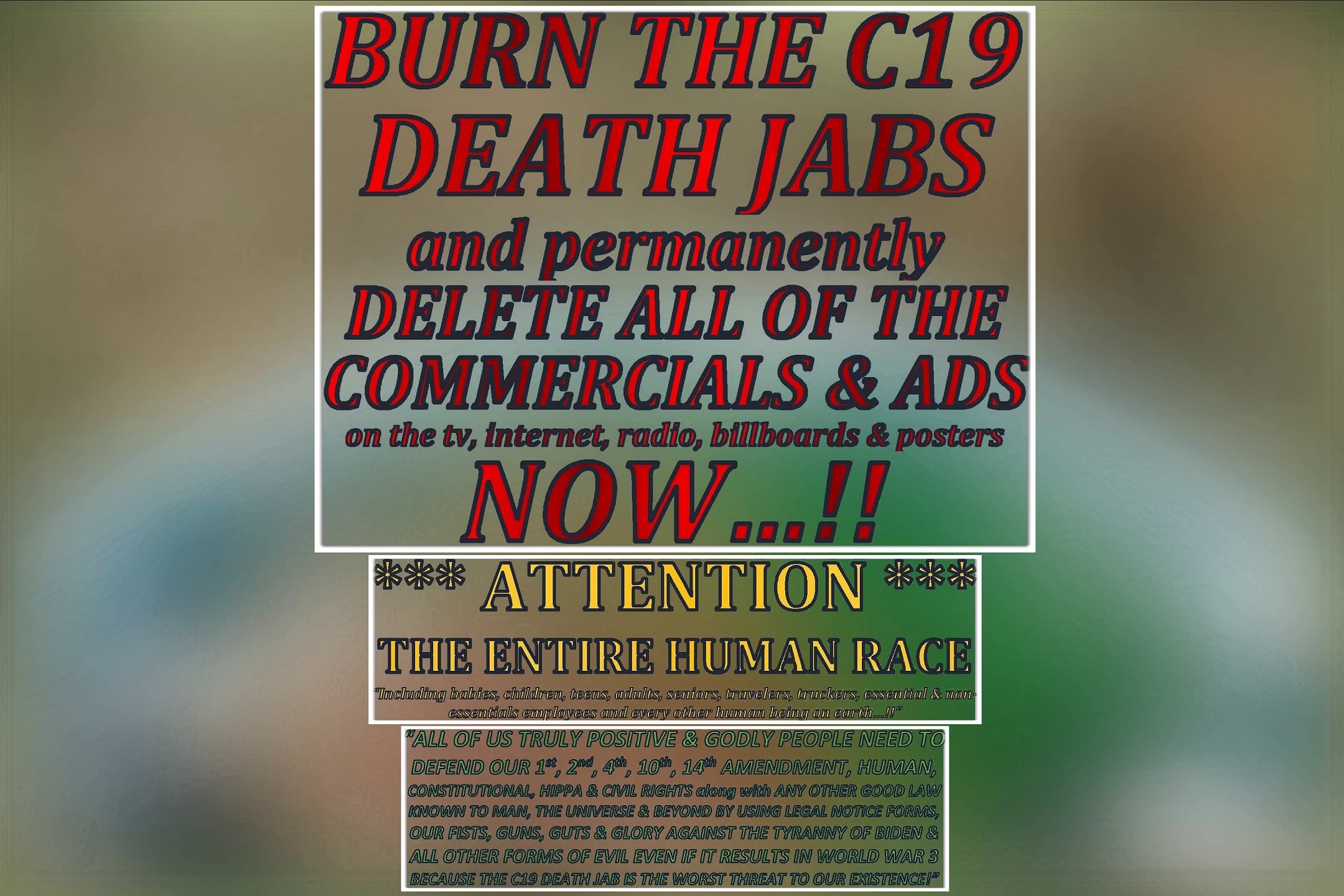 8 - My Burn The C19 Death Jabs Bumper Sticker.jpeg