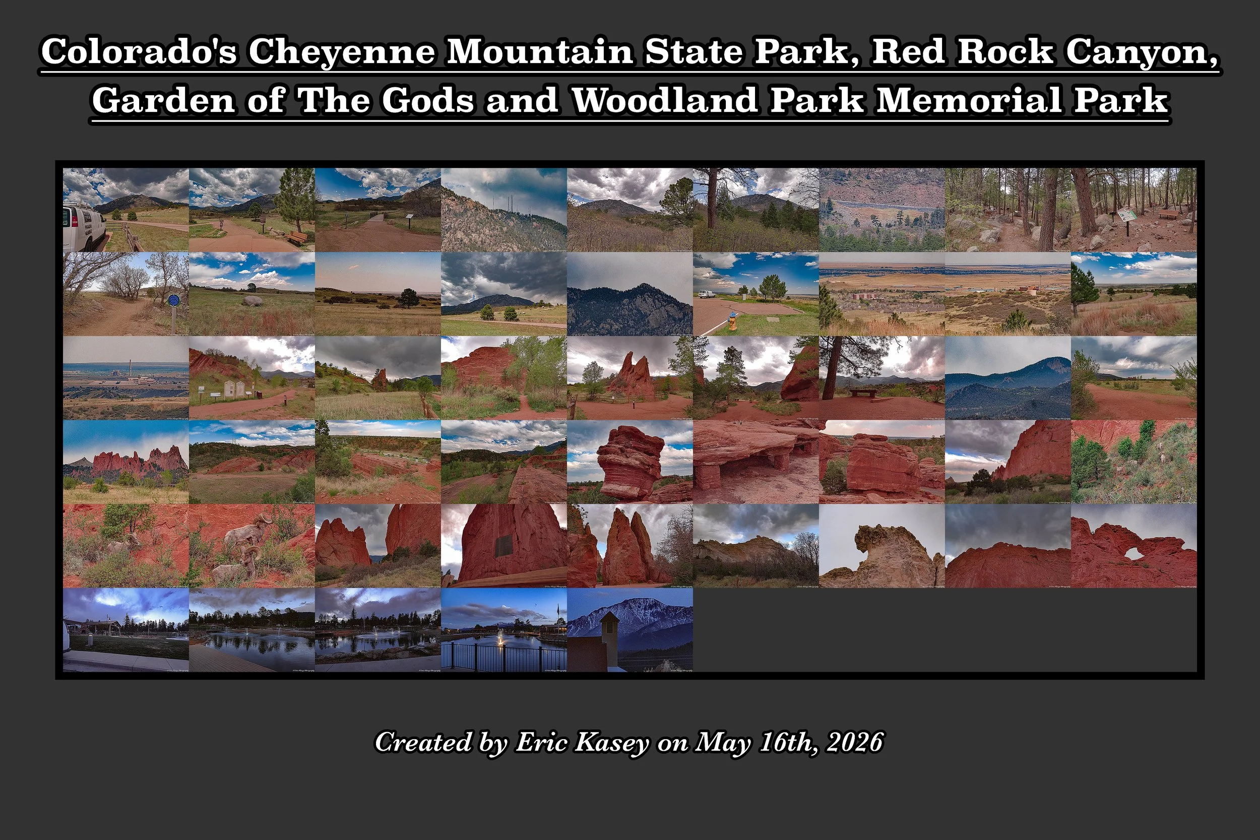 72 - Colorado's Cheyenne Mountain State Park, Red Rock Canyon, Garden of The Gods and Woodland Park Memorial Park.jpg