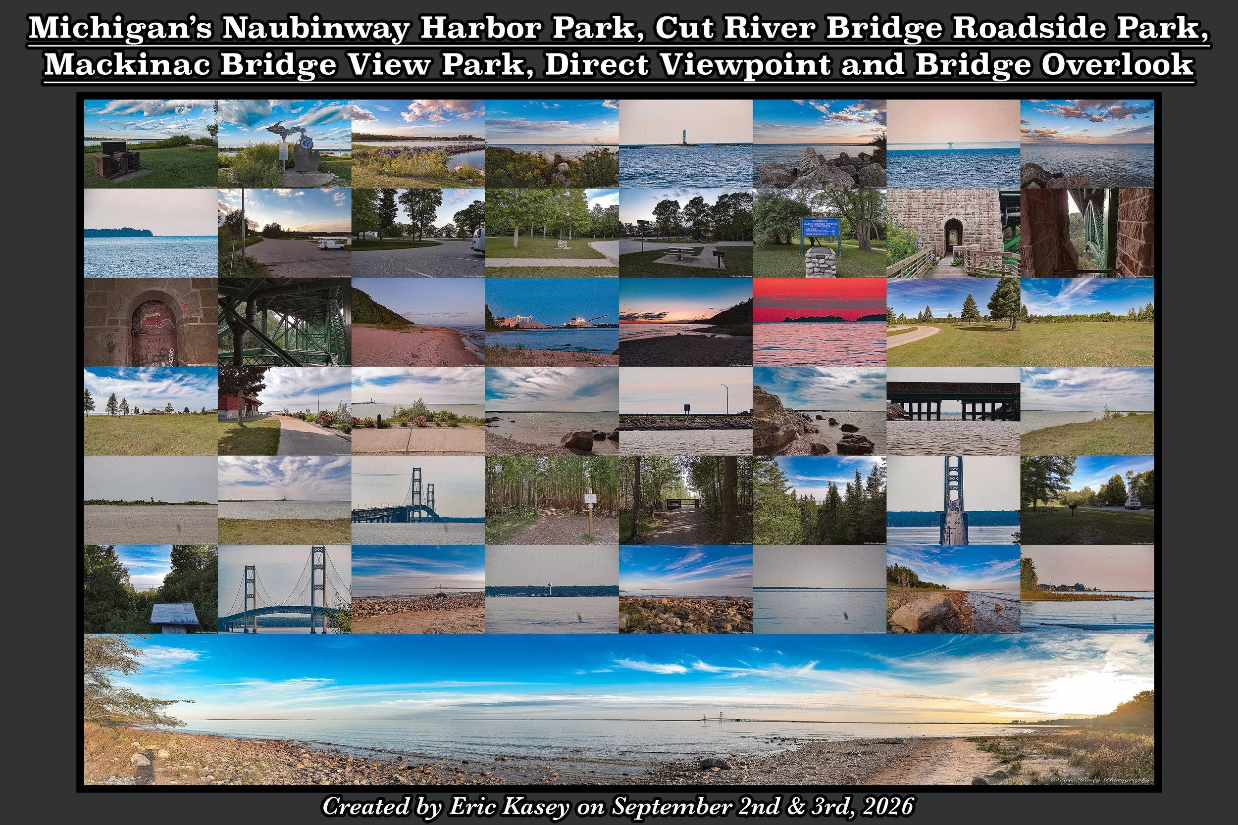 107 - Michigan’s Naubinway Harbor Park, Cut River Bridge Roadside Park, Mackinac Bridge View Park, Direct Viewpoint and Bridge Overlook.jpg