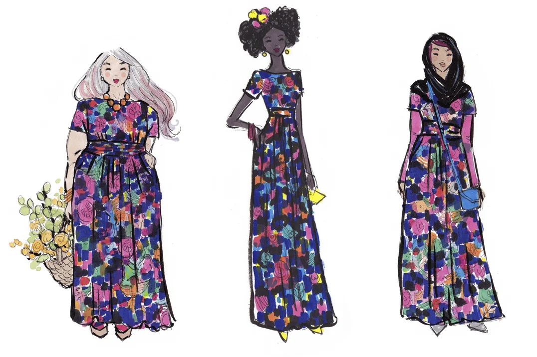 onjenu joni maxi dress