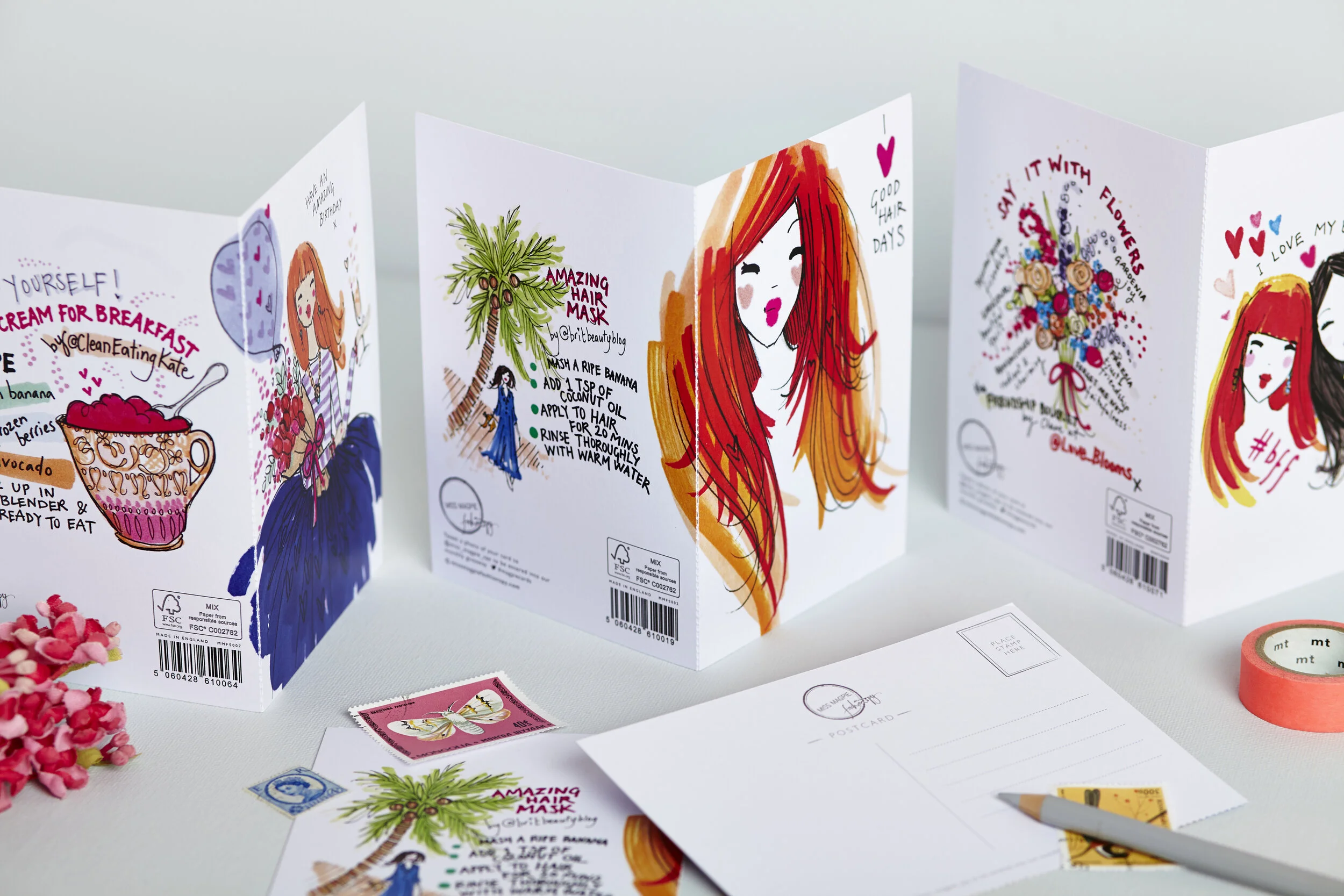 Mixed Card Bundles Miss Magpie Fashion Spy