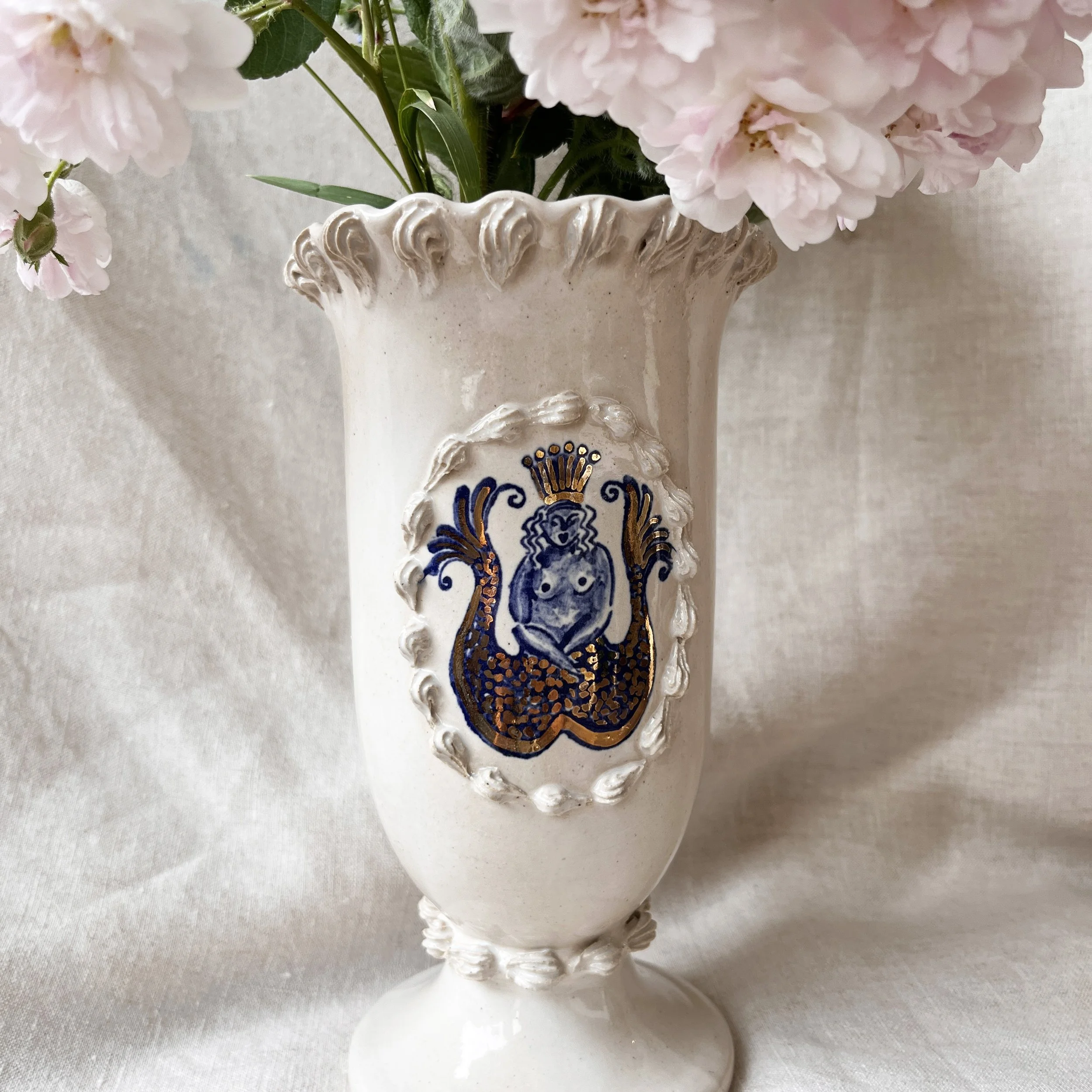Piped Bell Vase
