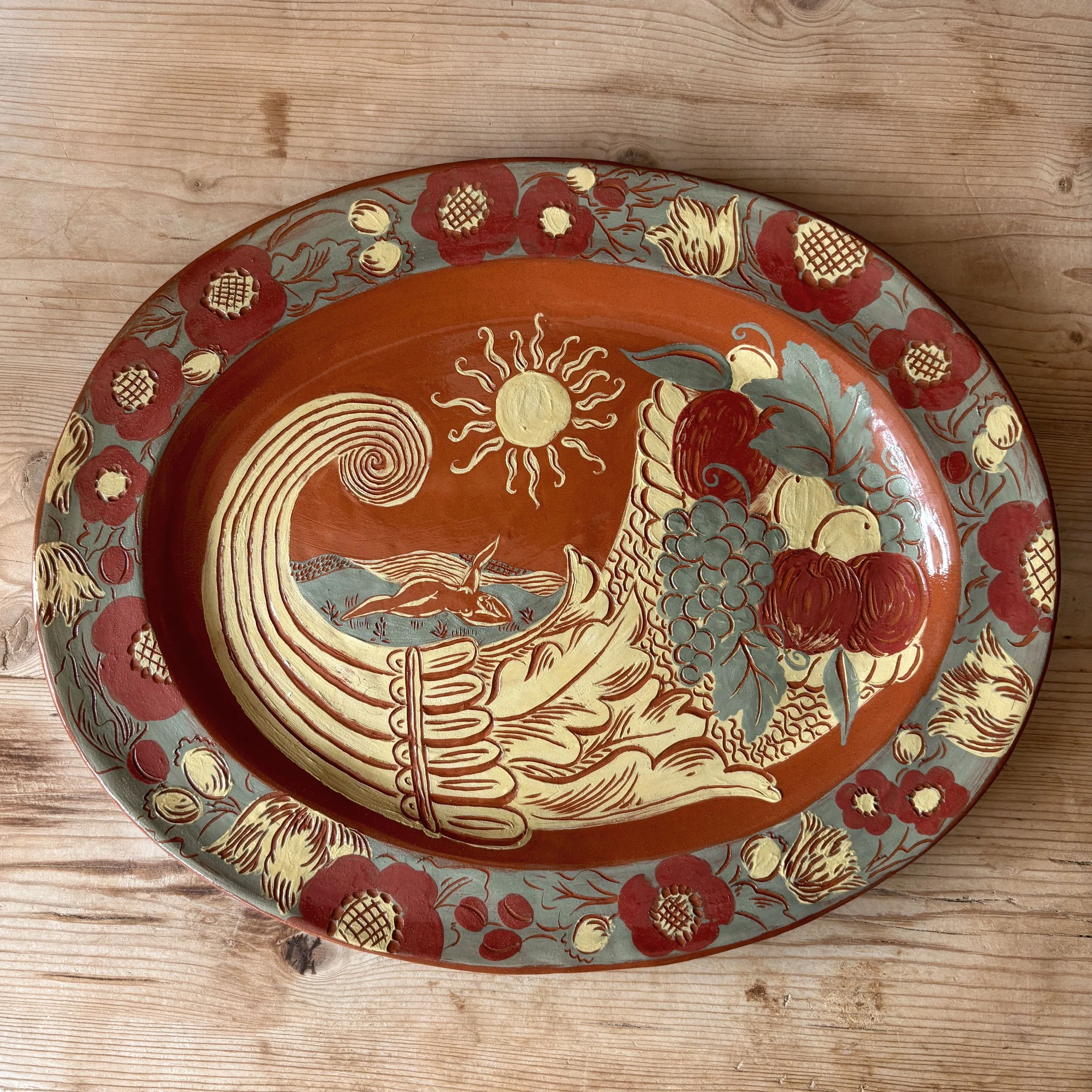 Cornucopia platter
