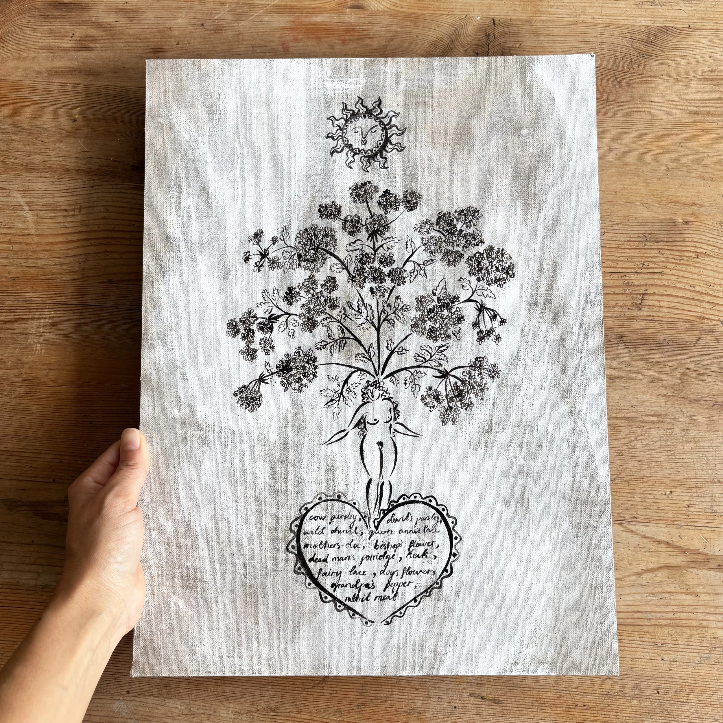 Cow Parsley Original Painting