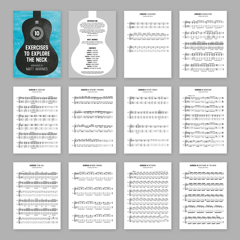 10 Exercises to Explore the Neck - UKE Magazine Downloadable Songbook