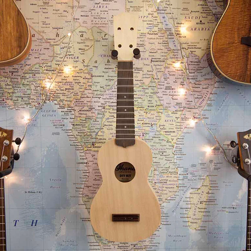 Ohana Soprano Ukulele DIY Build & Decorate Kit