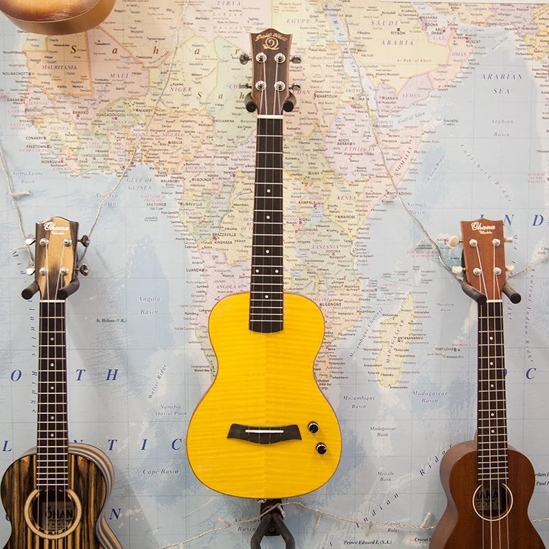 Snail SEU-2T Flamed Maple Solid Body Electro Tenor Ukulele