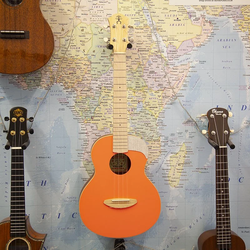 aNueNue UT10 LC Solid Top Living Coral Tenor Ukulele
