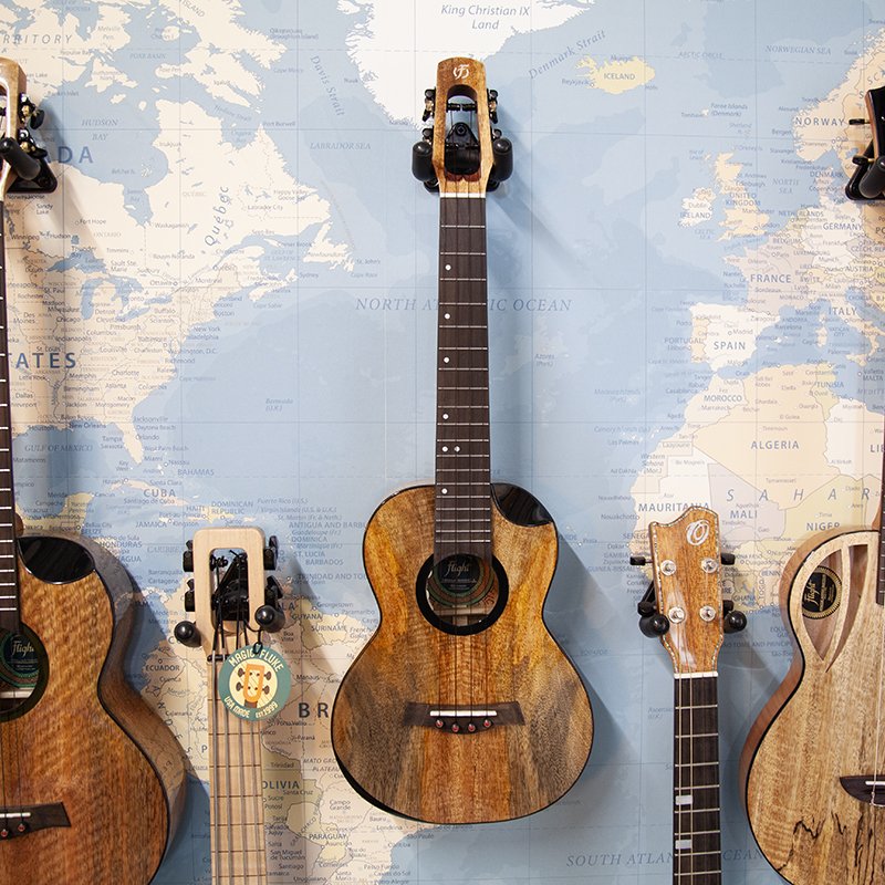 Flight Fireball All Solid Mango Tenor Electro Ukulele — World of Ukes