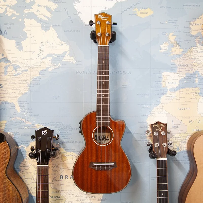 Ohana CK-35GCE All Solid Mahogany Concert Electro Ukulele