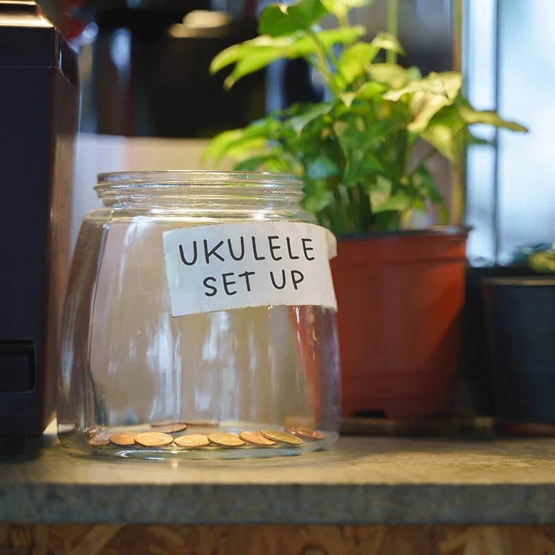 Ukulele Set-Up - Tip Jar