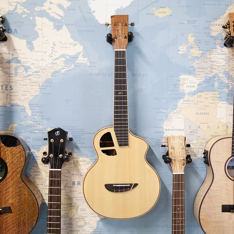 L.Luthier Le Koa S All Solid Spruce and Formosan Koa Tenor Electro Ukulele