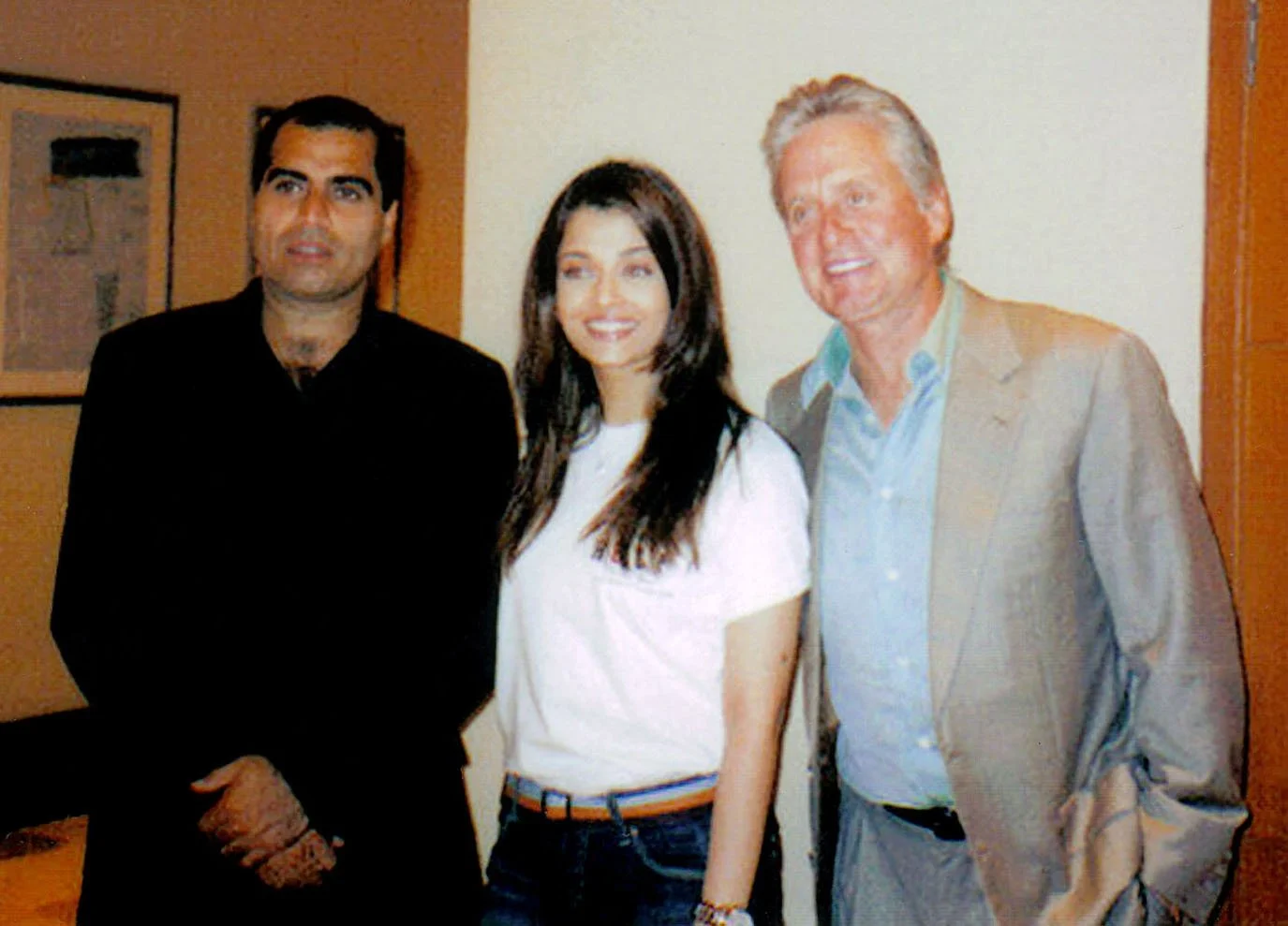 Shailendra Singh, Aishwarya Rai and Michael Douglas