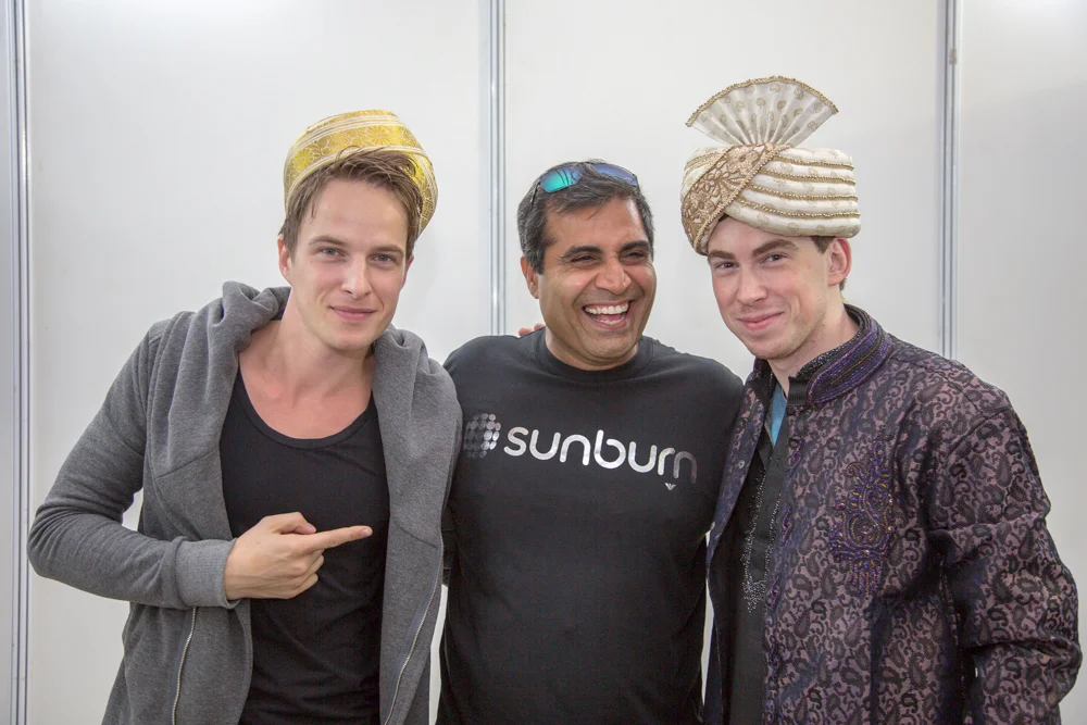 Dannic, Shailendra Singh and Hardwell in Indian ethnic wear before Sunburn Arena: I AM HARDWELL