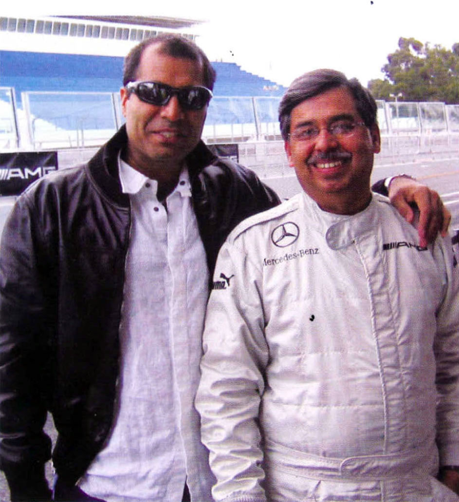Shailendra Singh with Pawan Munjal at the Laureus World Sports Academy event