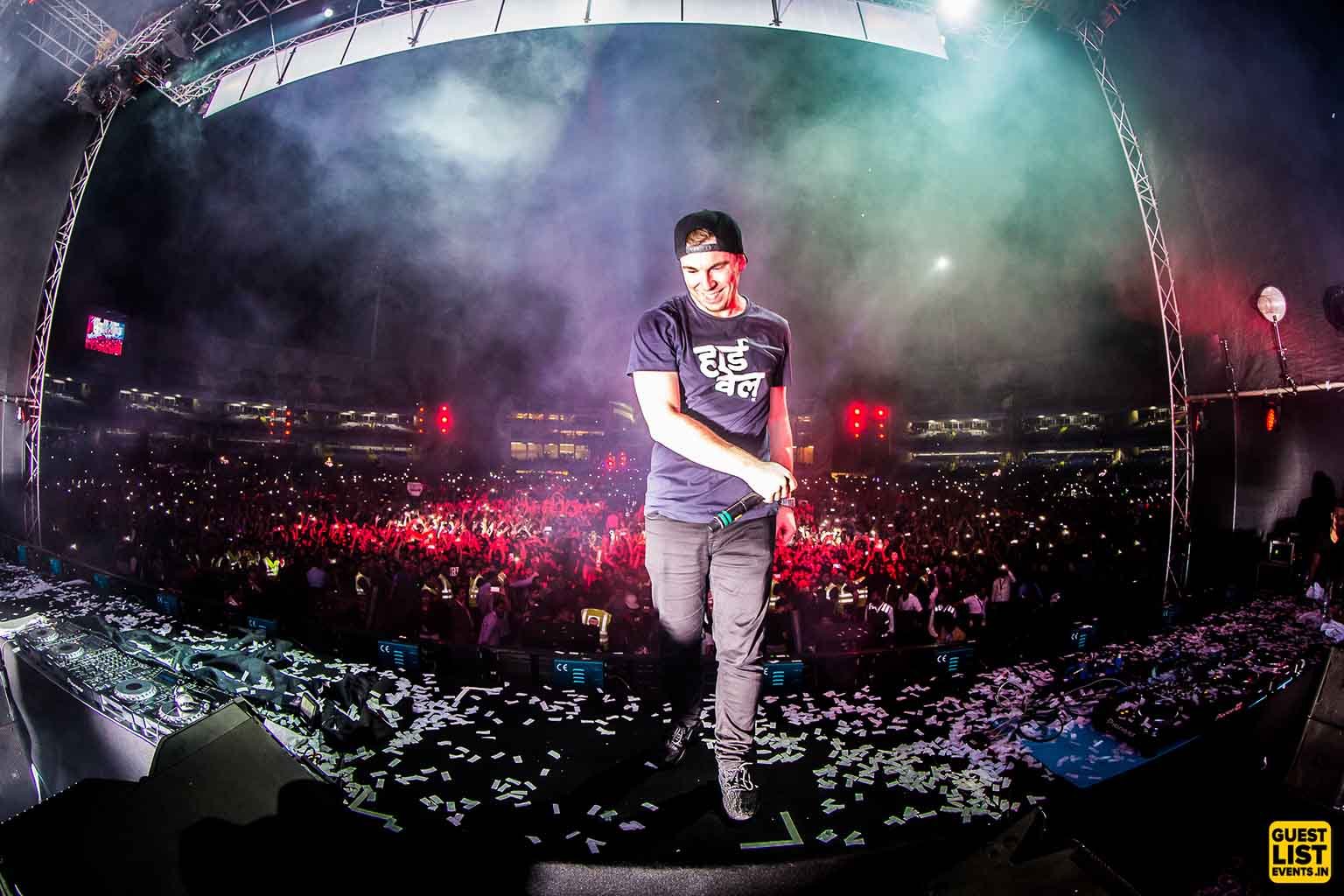 Hardwell on the decks at the World's Biggest Guestlist
