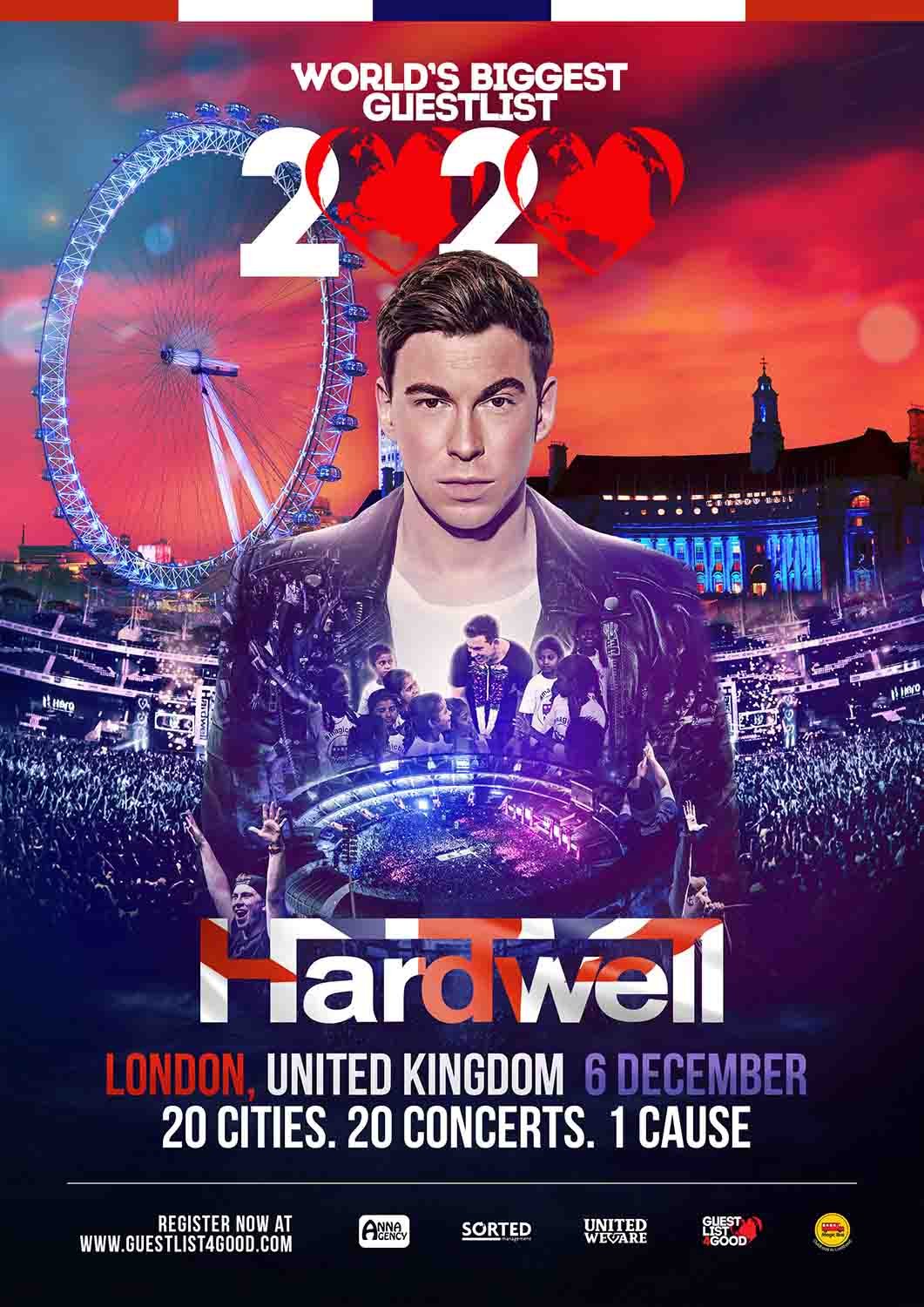 World's Biggest Guestlist Festival 2020 featuring Hardwell; London, UK