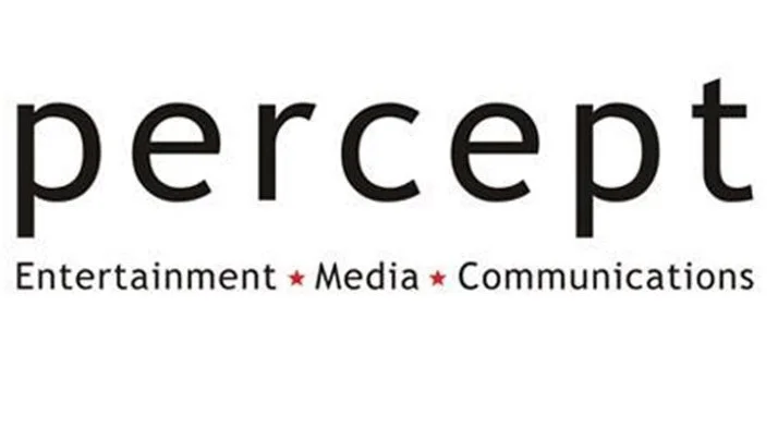 Percept Ltd logo — India's first and largest entertainment media and communications conglomerate, founded by Shailendra Singh