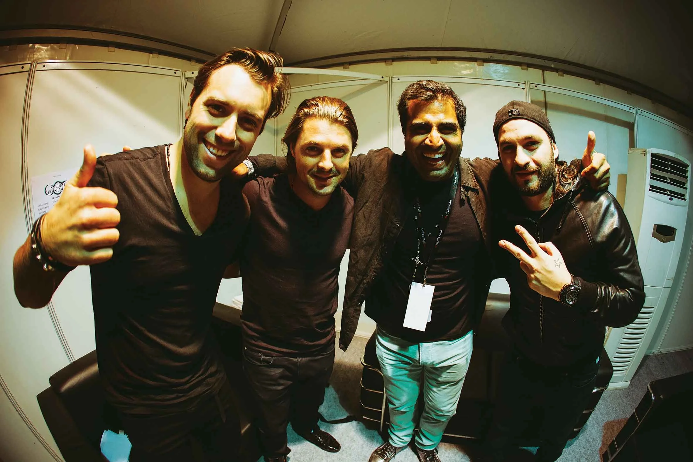 Shailendra Singh with Swedish House Mafia on Sunburn Arena Tour