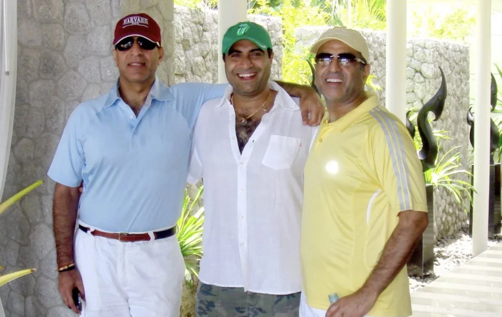 Rajan Mittal, Shailendra Singh and Sunil Mittal, founder of Bharti Airtel, at a Percept event — Airtel was a major Percept client