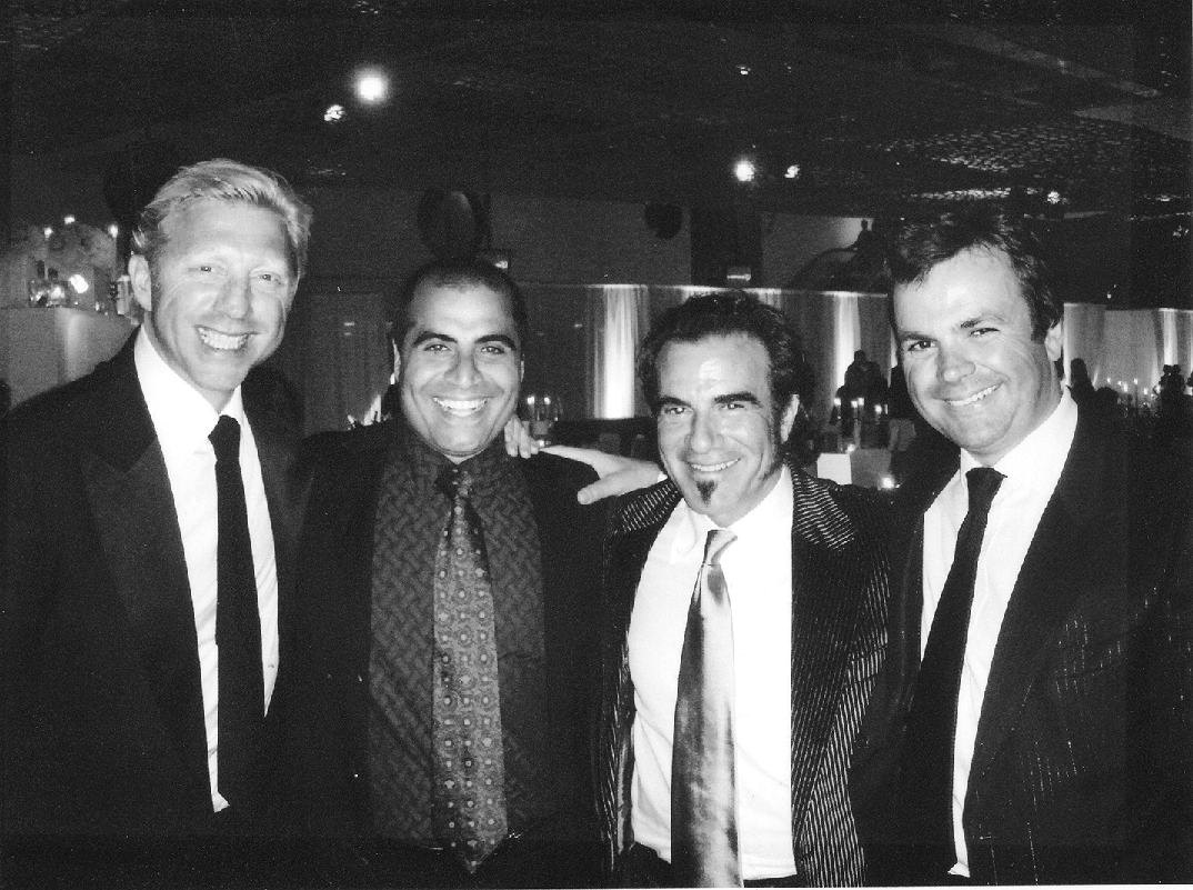 Tennis Star Boris Becker, Shailendra Singh, Bon Jovi drummer, Tico Torres and co-Founder of Laureus Sports Awards, Iain Banner