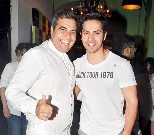 Shailendra Singh and Varun Dhawan at a Percept Pictures Bollywood event