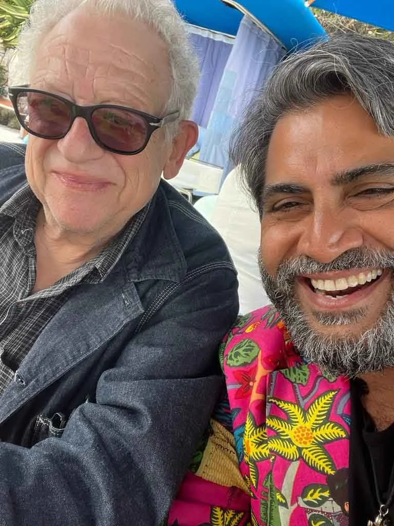 Academy Award winning producer Jeremy Thomas and Shailendra Singh at Cannes Film Festival 2023