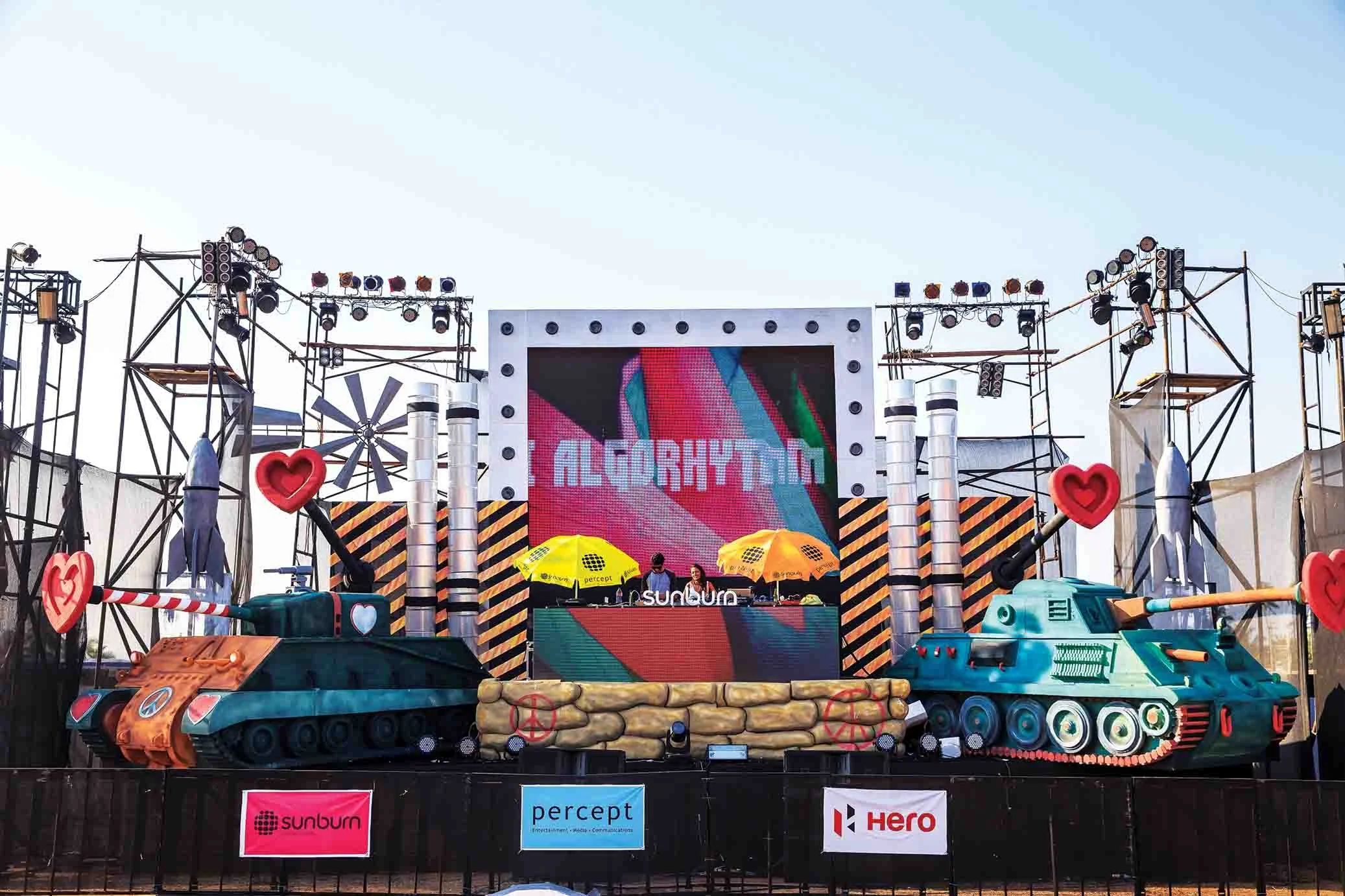 Tanks-a-lot Stage at Sunburn Goa 2013