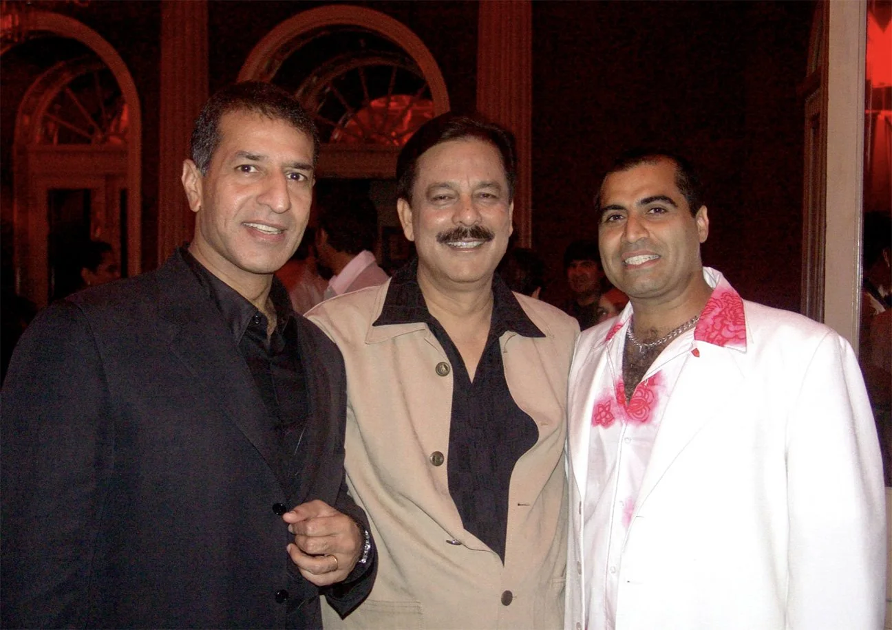 Rajan Mittal, Subrato Roy of Sahara Group and Shailendra Singh at a Percept event