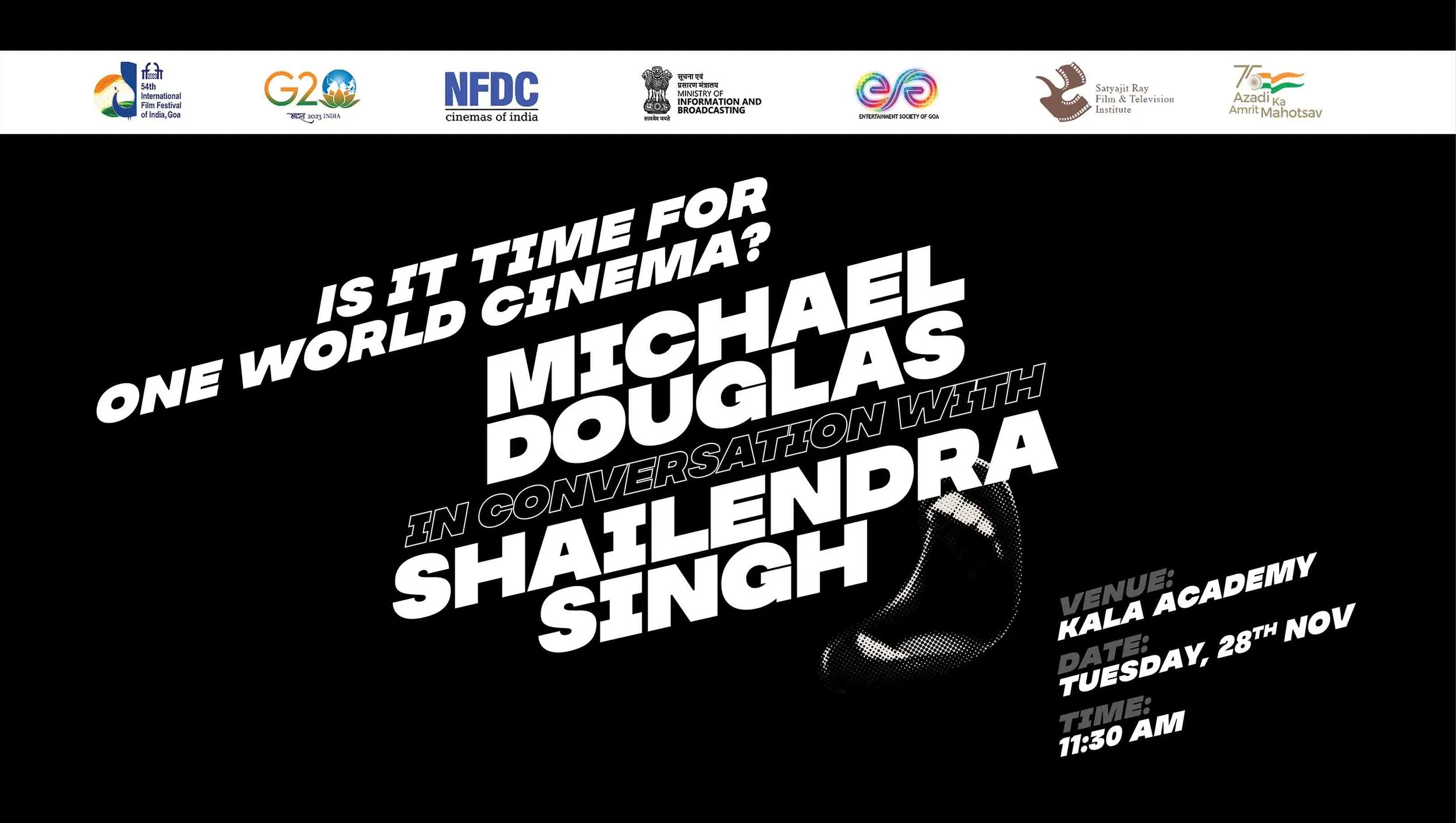 Is It Time for One World Cinema? — Michael Douglas in conversation with Shailendra Singh, masterclass at IFFI 2023 Goa