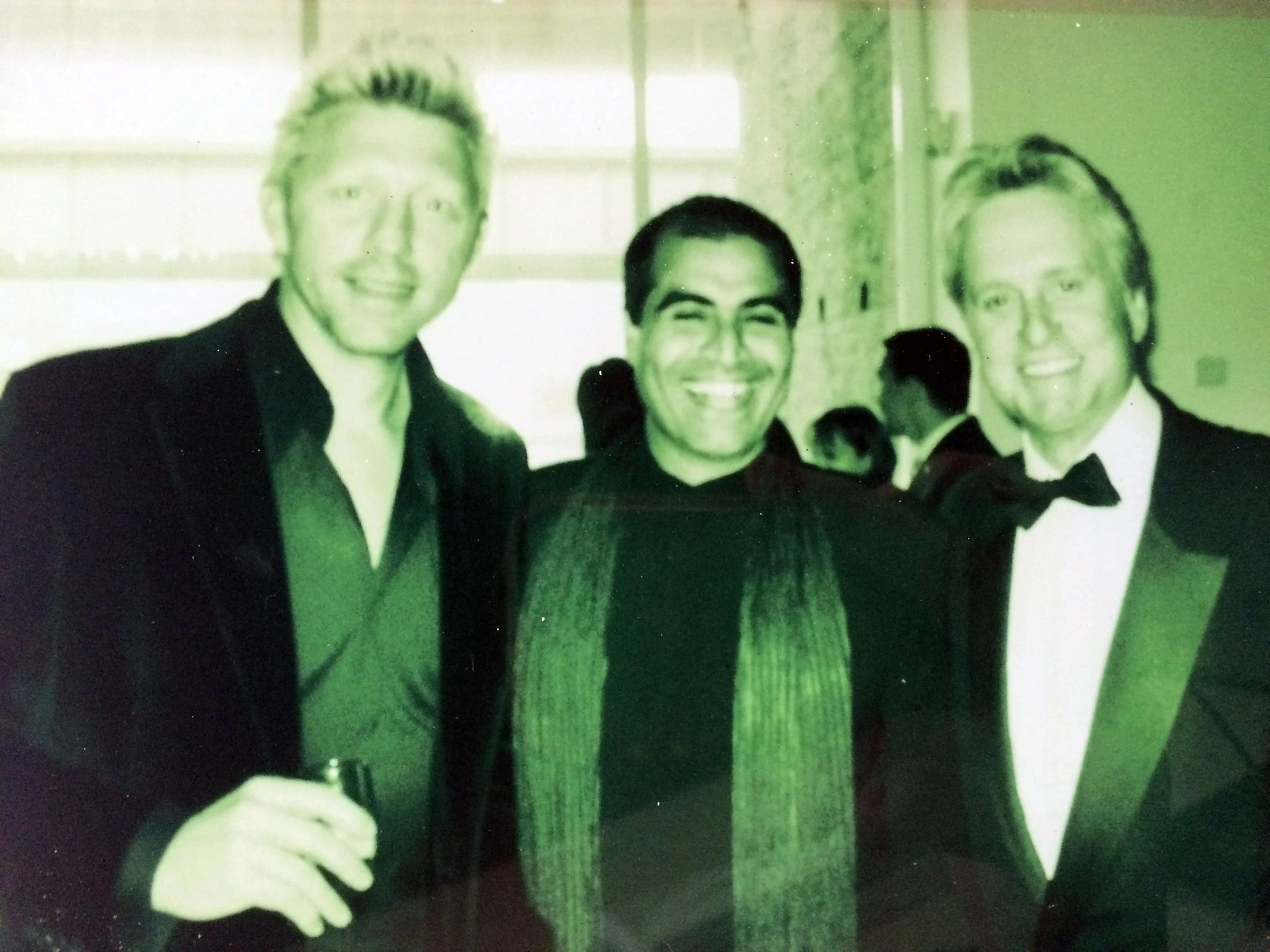 Boris Becker, Shailendra Singh and Michael Douglas at Cannes Film Festival 2023
