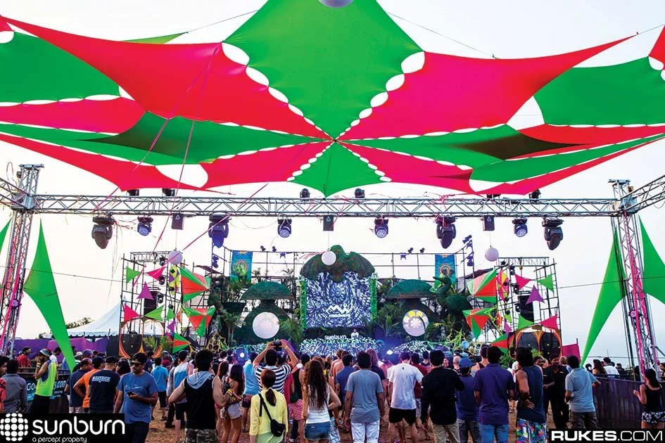 Space Jungle, Psy Trance Stage at Sunburn Goa 2013