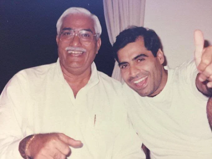Shailendra Singh with his late father Mr. Mangal Singh
