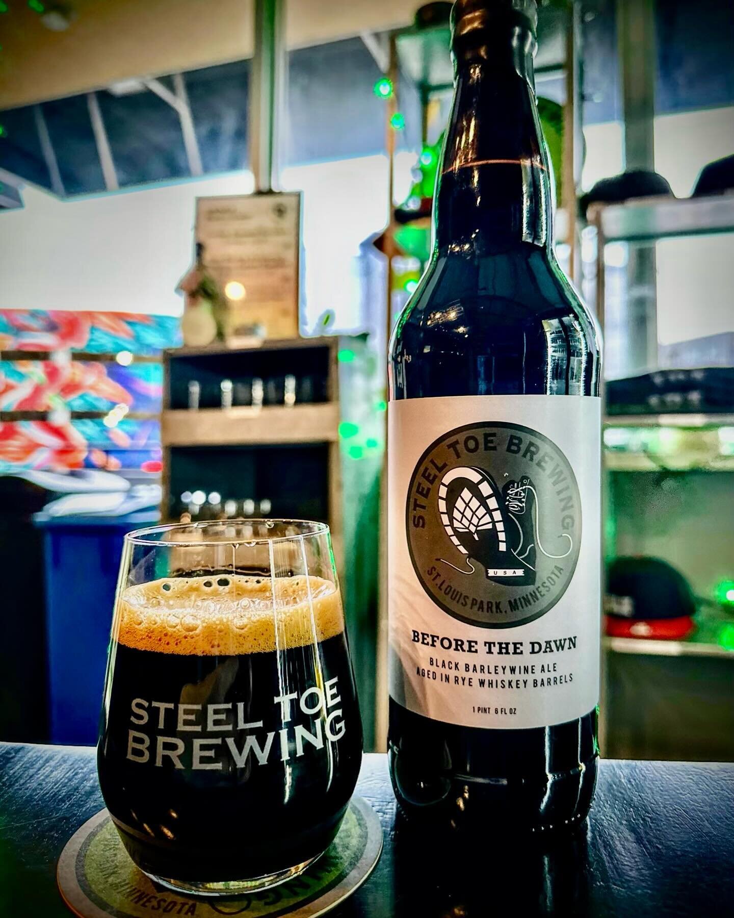 🍻🥾 Welcome back Before the Dawn Black Barleywine and its coffee infused brother Dawn Juan! 😈🍻

🥾 Before the Dawn is an American Black Barleywine aged over a year in Templeton Rye Whiskey barrels. Flavors &amp; aromas of whiskey, vanilla, dark ch