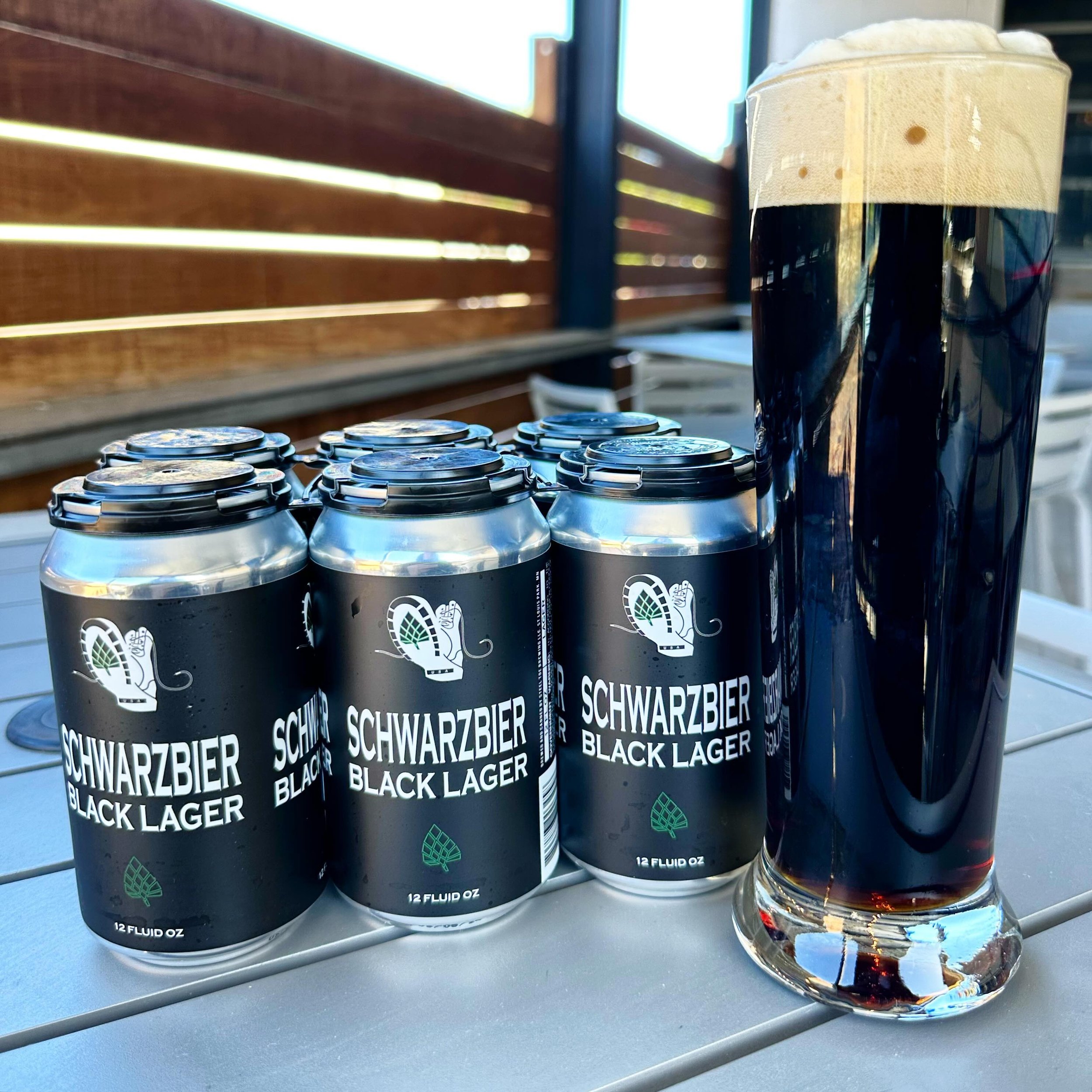 ⚫️🍺 Schwarzbier Black Lager is back today!! 🍻⚫️

Black in color with aromas of roasted cacao and floral hops. Dark chocolate and mild coffee flavors with a dry crisp finish! Very mild bitterness and supremely drinkable! 5.5% ABV

Pouring on draft t
