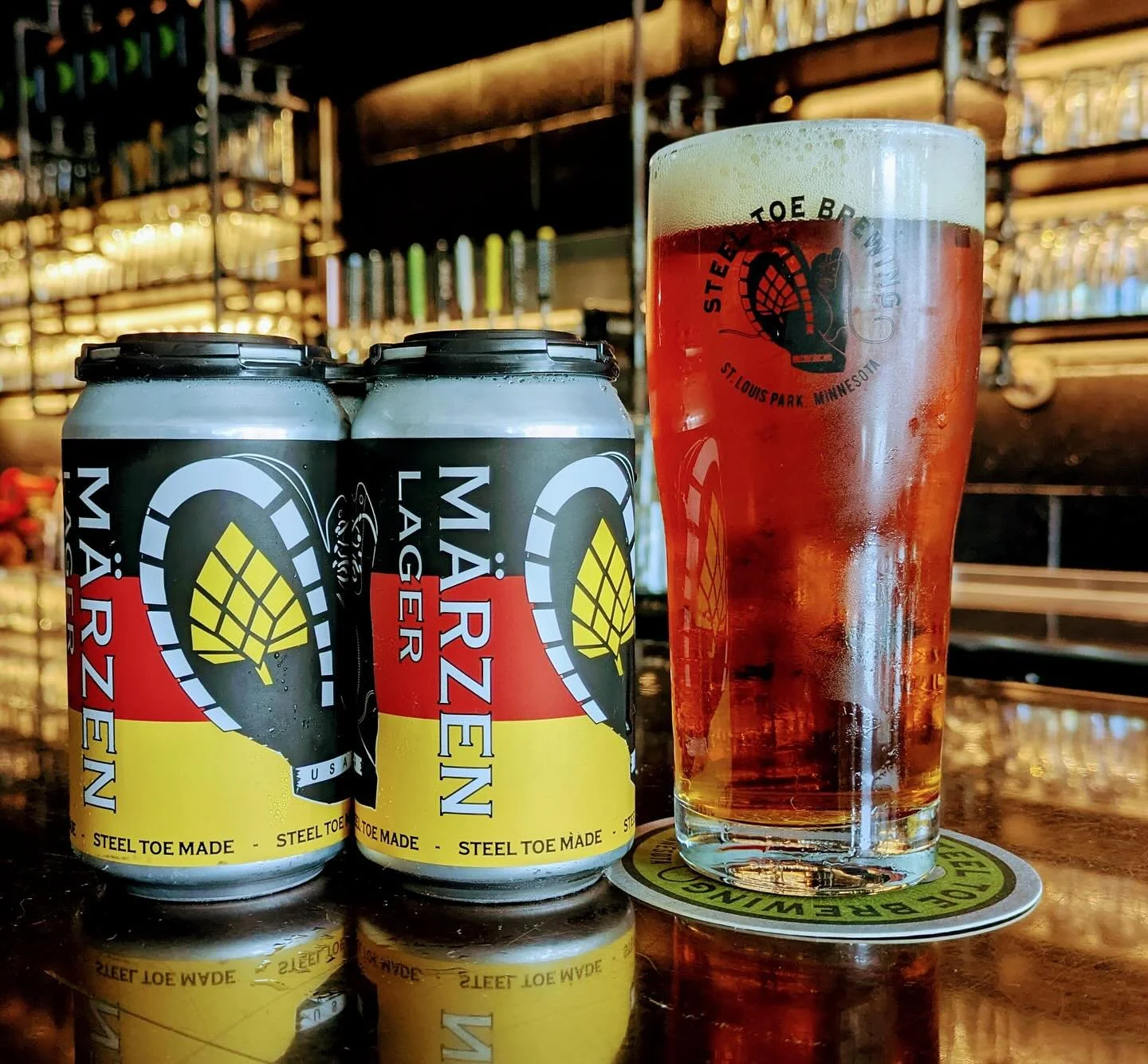 🍻🥾 It&rsquo;s M&auml;rzen Time! 🇩🇪🍻

🎉Just in time for our 1️⃣4️⃣th Anniversary Week! Our M&auml;rzen is back on tap and in cans today! 🍻🇩🇪

Steel Toe&rsquo;s traditional example of this style begins with hues of deep gold and orange, capped