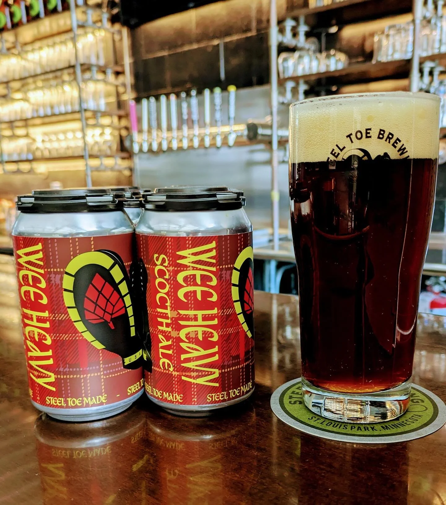 🍻🥾 Wee Heavy Scotch Ale is BACK! 🥾🍻

A traditional Scotch style strong ale, Wee Heavy is built with a backbone of traditional UK malt. Aromas and flavors of rich caramel, hints of graham cracker and dark pit fruit. The body is full and luxurious 