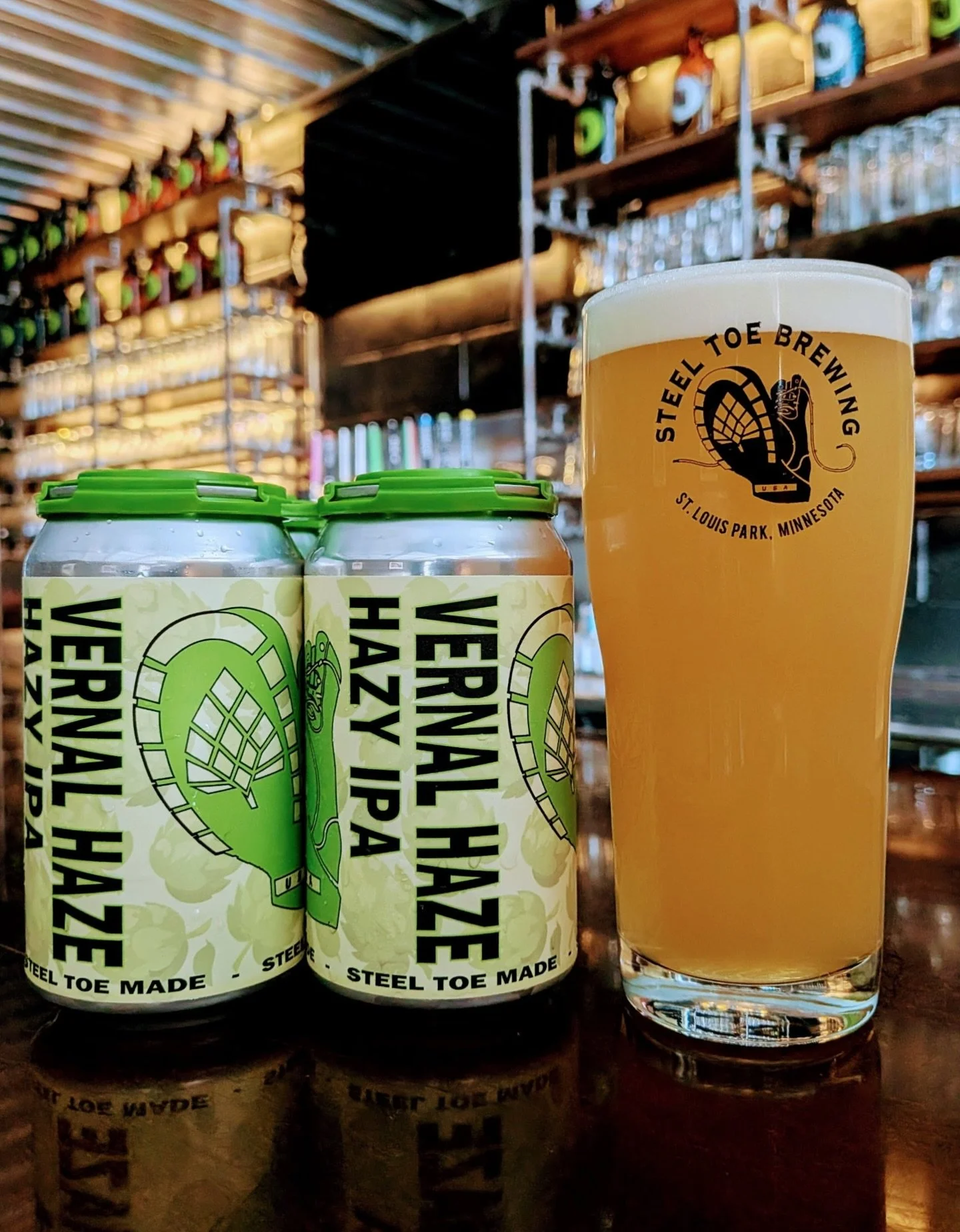 😶&zwj;🌫️🍻 Vernal Haze Hazy IPA Release Day! 🍻😶&zwj;🌫️

Welcome a brand new Steel Toe Hazy IPA! Vernal Haze has an explosion of peach and pineapple with a touch of lime.  A nice silky body with a dry finish. Spring into the coming season with th