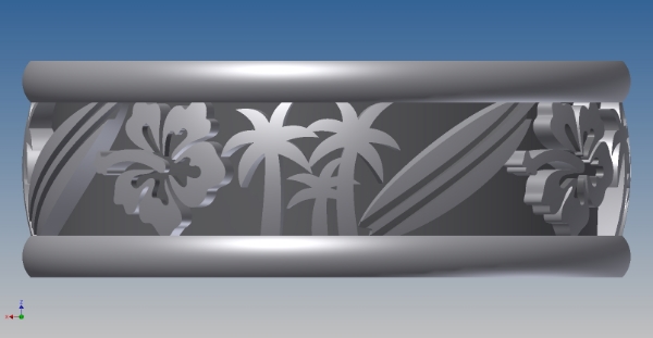 3D drawing generated by computer design