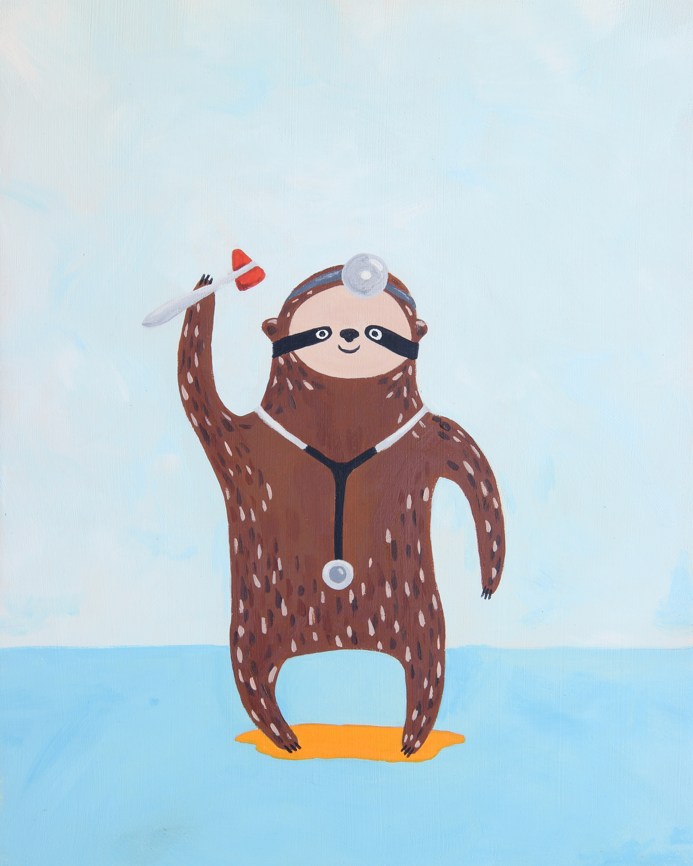 Dr Sloth 8x10 fine art print.jpg