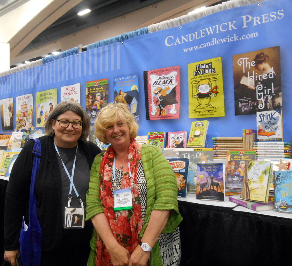 With Liz Bicknell, my editor at Candlewick Press.