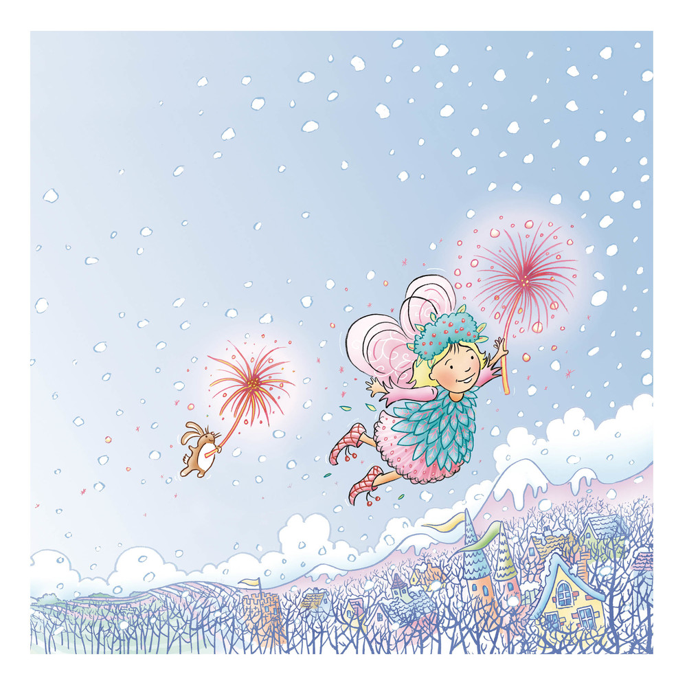 Where Do Fairies Go When It Snows? Print