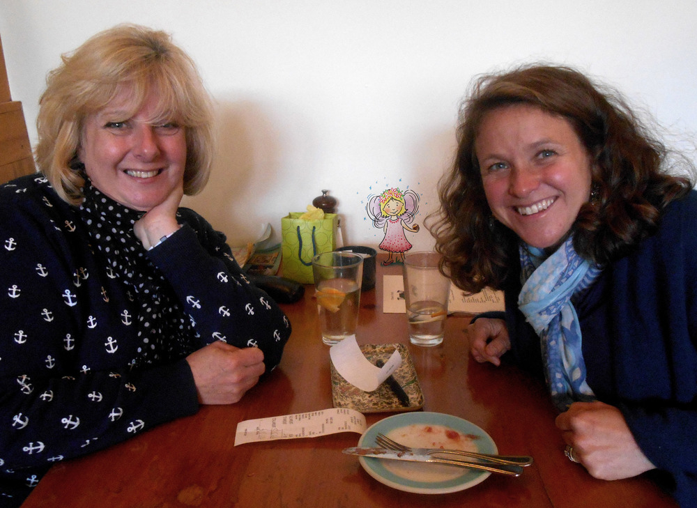  Hazel and Liza first meet to discuss the book. At lunch, of course. 