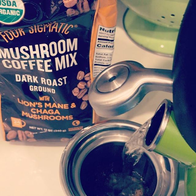 Time to get ‘Shrooming! Get the health benefits of mushrooms Chaga and Lion’s Mane in you morning Joe! NEW Four Sigmatic ground coffee with Chaga and Lion’s Mane mushrooms now available to order with online payment @ https://bit.l